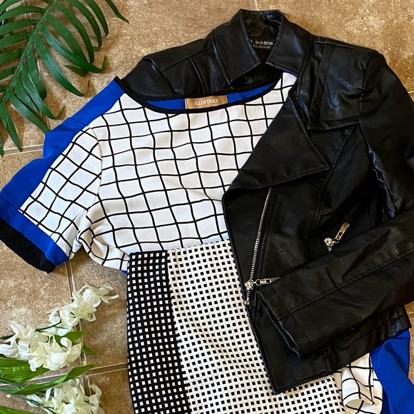 🥂 Color Block Abstract blouse - Picture 6 of 6